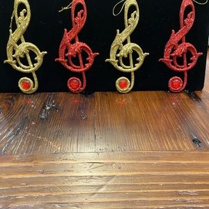 ‼️SOLD‼️Musical Ornaments Set Sparkle